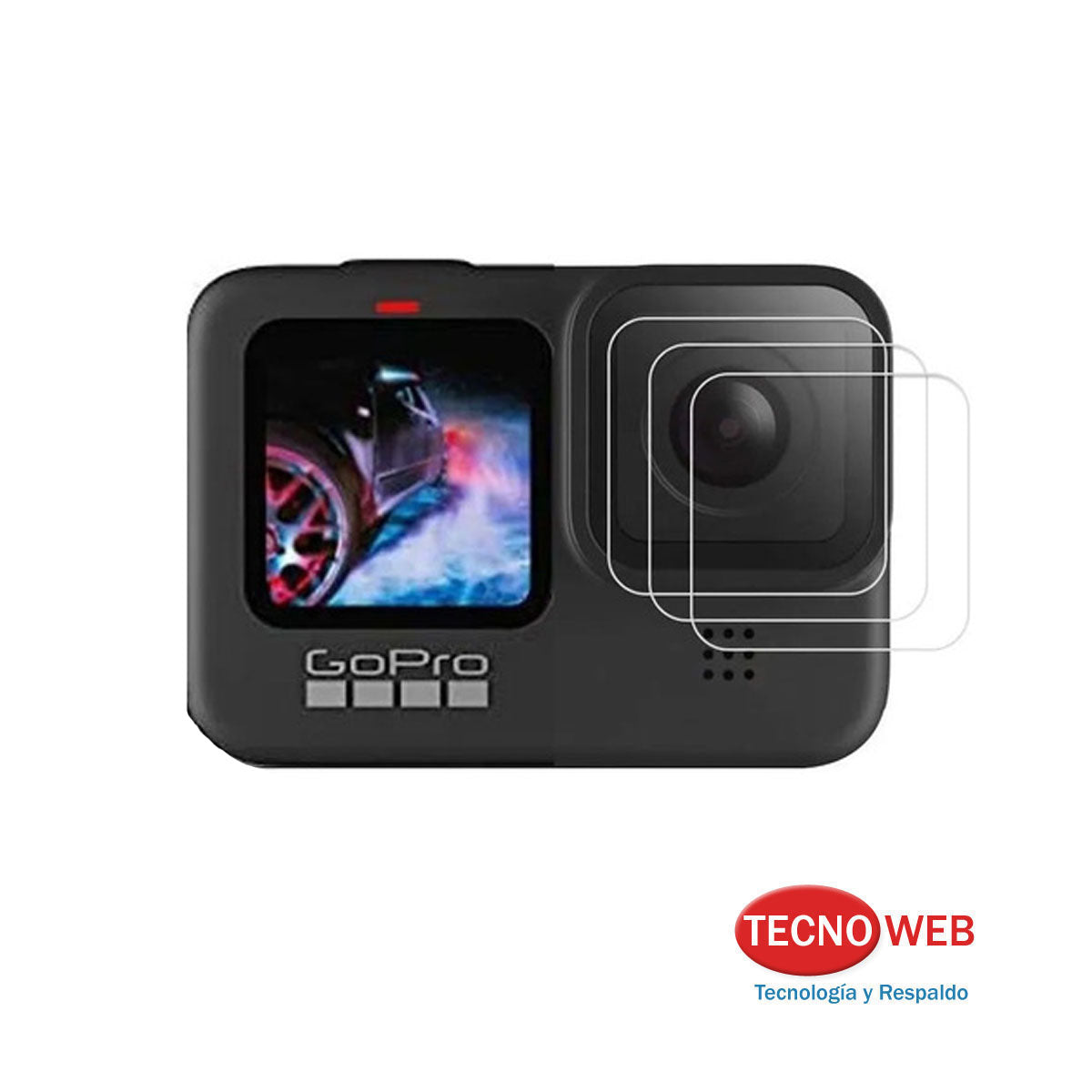 Vidrio Templado Protector De Lente Para Gopro Hero 9 Black