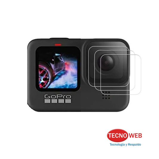 Vidrio Templado Protector De Lente Para Gopro Hero 9 Black