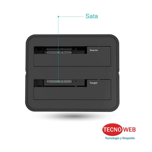 Dock Usb 3.0 Doble Bahia Clonador Discos Sata SSD HDD